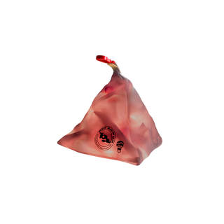 Red mtnGLO Tent Camp Lights Lit Up Inside Bag