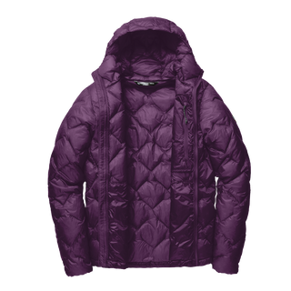 Purple Puffer Jacket Open